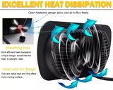 Firebug Super Bright 2pcs 7x6 5x7 Led Headlights 6052 6054 H5054 H6054 Hi/Low Sealed Beam White/Amber Halo Fit For Jeep TJ JK Cherokee XJ YJ Pickup Dodge Ram Ford Chevy Chevrolet Express Nissan