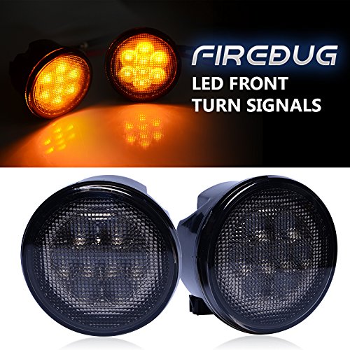 Firebug Wrangler LED Turn Signal Lights with Front Amber Turn Signal， 2Pcs