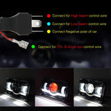 Firebug4x6 inch LED Headlight Bulb Conversion Kit 90W Sealed Beam High Low Headlamp Projector Replacement for Kenworth Wrangler H4651 H4642 H6445 with H4 Plug DRL Angel Eye Light, Pack of 2