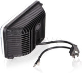 Firebug 5* 7" LED Sealed Beam Headlights + 15 inch 50W Led Light Bar with License Plate Frame Mounting Bracket Kit for Wrangler YJ Cherokee XJ, Sedan, Suv, Off-road Vehicles (4x6")