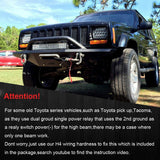 Firebug 2Pcs 60W 5x7 inch Led Headlights H6054 Rectangle 6x7 Led Headlamp Hi/Low Led Sealed Beam H4 Plug 6054 Headlights H5054 6052 For Wrangler YJ XJ Cherokee Truck