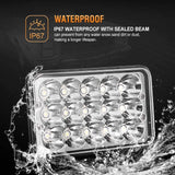 Firebug 4x6 inch LED Headlights Rectangular Replacement H4651 H4652 H4656 H4666 H6545 for Peterbil Kenworth Freightinger Ford Probe Chevrolet Oldsmobile Cutlass