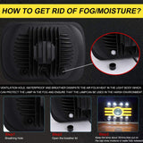 Firebug 2pcs 2020 New 5x7 Inch LED Headlights 116W 7x6'' Sealed Beam Angel Eye DRL Handlamp for Wrangler YJ XJ Cherokee H6054 H5054 H6052 H6053