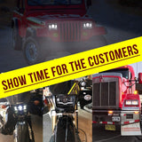 Firebug4x6 inch LED Headlight Bulb Conversion Kit 90W Sealed Beam High Low Headlamp Projector Replacement for Kenworth Wrangler H4651 H4642 H6445 with H4 Plug DRL Angel Eye Light, Pack of 2