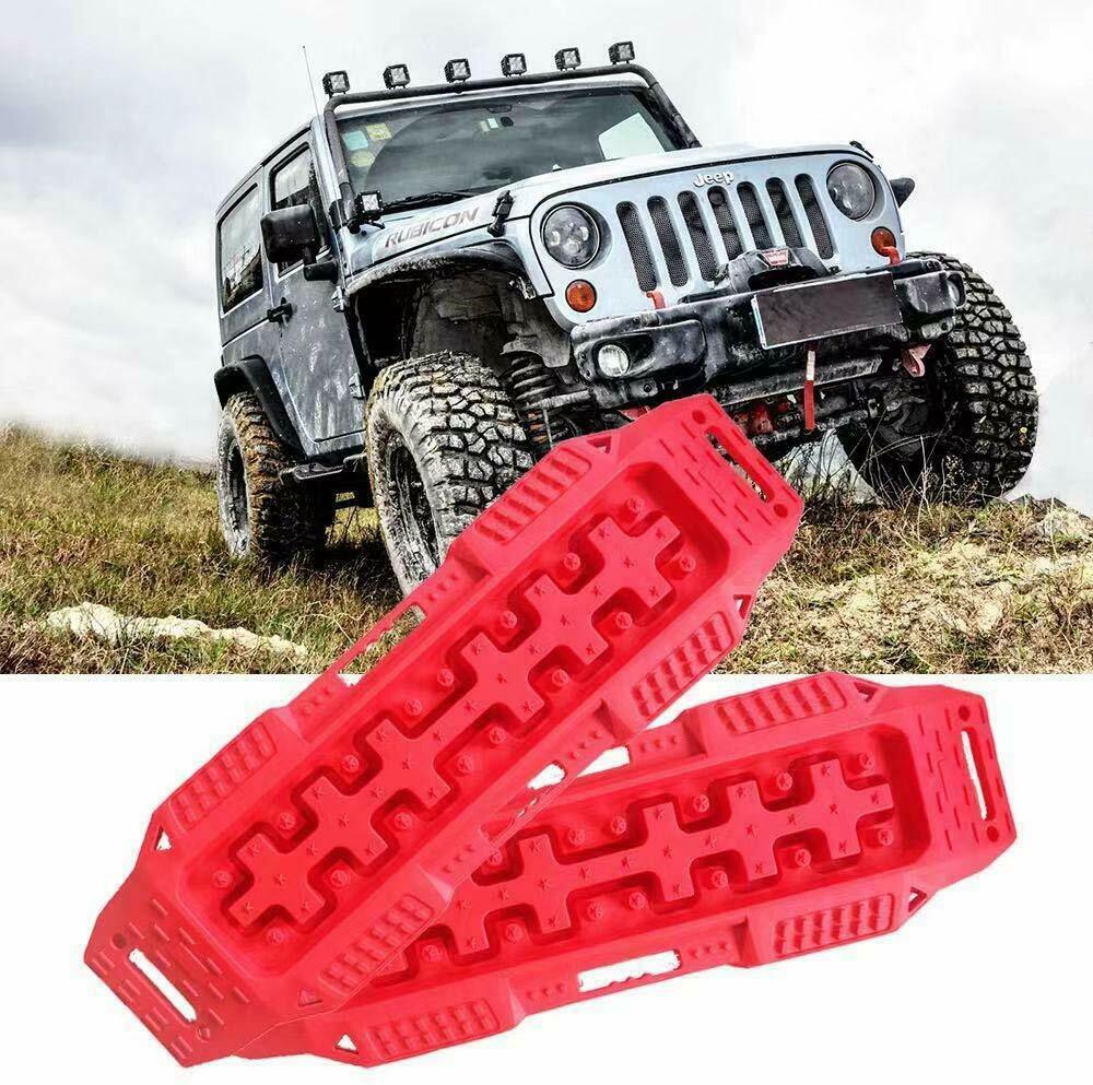 2pcs Recovery Traction Mats for Off-Road Mud, Sand, Snow Vehicle Extra –  Firebugmoto