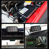 Firebug UNIVERSAL 8-GANG SWITCH PANEL  BA60 Automatic Dimmable LED Touch Control Panel Box Electronic Relay System Car Touch Switch Box Universal for Truck ATV UTV Boat Marine SUV Caravan -Blue/Green