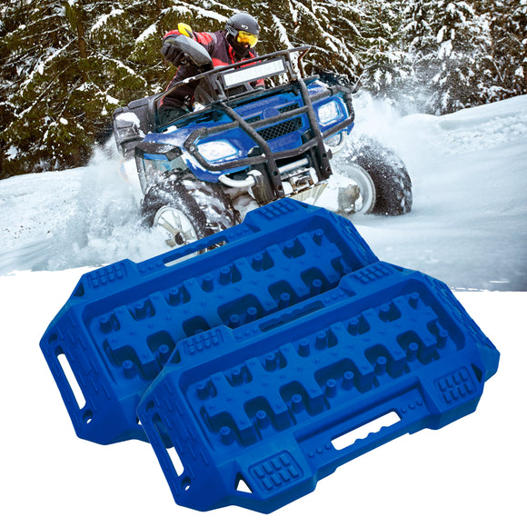 Firebug 2pcsRecoveryTraction BoardOff-Road Vehicle Mud Sand Snow for 4X4 Mud Blue