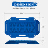 Firebug 2pcsRecoveryTraction BoardOff-Road Vehicle Mud Sand Snow for 4X4 Mud Blue