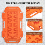 Firebug 2pcsRecoveryTraction BoardOff-Road Vehicle Mud Sand Snow for 4X4 Jeep Mud Orange