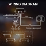 6 Gang Switch Panel,  Universal Circuit Control Box Button Switch Pod Touch Switch Box For Truck JK ATV UTV SUV Car