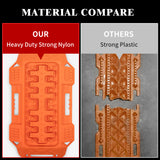 Firebug 2pcsRecoveryTraction BoardOff-Road Vehicle Mud Sand Snow for 4X4 Jeep Mud Orange
