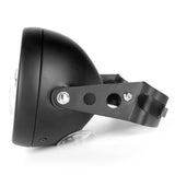 Firebug Black 5.75inch Motorcycle LED Headlight Housing 5-3/4 LED Headlight Mount for Harley Honda Suzuki Kawasaki Vulcan Cruiser Bike Cafe racers