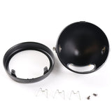 Firebug Black 5.75inch Motorcycle LED Headlight Housing 5-3/4 LED Headlight Mount for Harley Honda Suzuki Kawasaki Vulcan Cruiser Bike Cafe racers