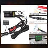 6 Gang Switch Panel,  Universal Circuit Control Box Button Switch Pod Touch Switch Box For Truck JK ATV UTV SUV Car