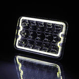 Firebug  2pcs 4X6 Inch H4 LED Square Headlight Projector High Low Sealed Beam Headlamp for Chevy Express Cargo Van 1500 2500 3500