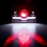 Firebug 2pcs 4X6'' LED Square Headlight Bulbs Projector High Low Beam Headlamp with Angel Eye for Wrangler Cherokee