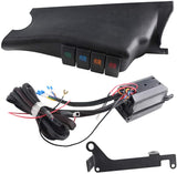 Firebug Left-Hand-Drive A-Pillar Switch Pod with 4 Rocker Switch Power up to 4 LED Offroad Lights and Accessories for  Wrangler JK 2011-2017