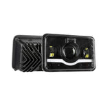 Firebug 2pcs 4X6'' LED Square Headlight Bulbs Projector High Low Beam Headlamp with Angel Eye for Wrangler Cherokee