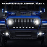 Firebug LED Fog Lights Compatible fo Wrangler JL 2018 2019 LED Fog Light Assembly Kit 40W Waterproof Bumper Lamps Set, 1Pair (Only Fit Plastic Bumper)