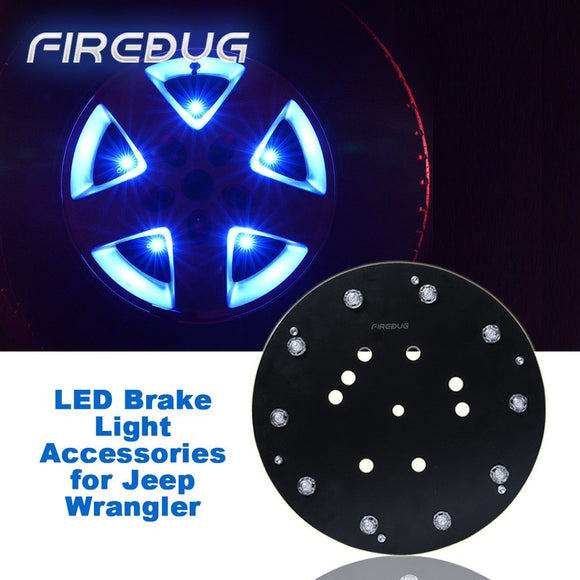 Firebug  3rd LED Brake Light for JK Wrangler JK 2007 - 2016, Blue Light