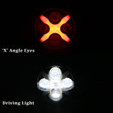 Firebug 6 Inch Front Bumper LED Lights with Red 'X' DRL & Turn Signal for  Wrangler,  2Pcs