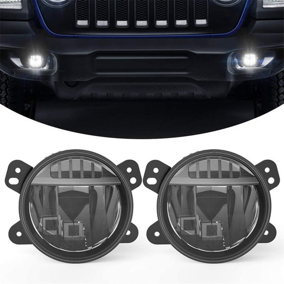Firebug LED Fog Lights Compatible fo Wrangler JL 2018 2019 LED Fog Light Assembly Kit 40W Waterproof Bumper Lamps Set, 1Pair (Only Fit Plastic Bumper)