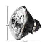 Firebug 7 Inch LED Headlight with Halos & RGB Demon Eye for  Wrangler,JK, TJ, LJ, CJ, 2Pcs