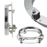 Firebug 7 Inch Harley Davidson Headlight Mounting Bracket, Chrome