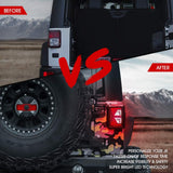 Firebug LED Tail Lights w/Turn Signal & Reverse Light Clear Lens Taillights Assembly for 2007-2018 Wrangler JK JKU - Linear Series