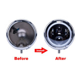 Firebug  5 3/4 inch Daymaker Headlight Housing Bucket for Harley Davidson, Chrome