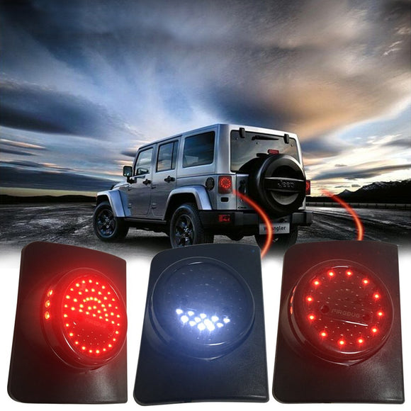 Firebug Wrangler Tail Lights, Jk Tail Lights,  Tail Lights, with Brake Lights Turn Signal Lights Back Up and Reverse Lights, Jeep LED Tail Lights, Wrangler LED Rear Lights, JK JKU Sports, Sahara, Freedom Rubicon 07 - 16