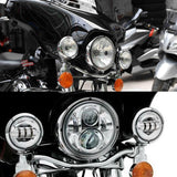 Firebug  5 3/4 inch Daymaker Headlight Housing Bucket for Harley Davidson, Chrome