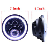 Firebug 7 Inch LED Headlights with RGB Angel Eye for  Wrangler 1997-2016, JK TJ CJ