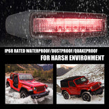 Firebug 2018-2020   Wrangler JL 3rd Brake Light, Smoked Third Brake Light High Mount Stop Light, Waterproof
