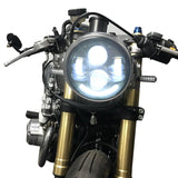 Firebug 5 3/4 Inch Led Headlight with White Smile DRL for Harley Davidson Motorcycles