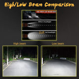 Firebug4x6 inch LED Headlight Bulb Conversion Kit 90W Sealed Beam High Low Headlamp Projector Replacement for Kenworth Wrangler H4651 H4642 H6445 with H4 Plug DRL Angel Eye Light, Pack of 2