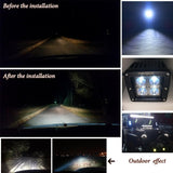 Firebug 3 Inch 12W LED Cube Light Flood Pattern