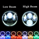Firebug 7 Inch LED Headlights with RGB Angel Eye for  Wrangler 1997-2016, JK TJ CJ