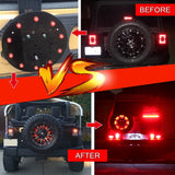 Firebug  3rd Brake Light LED, Spare Tire Brake Light, LED Brake Light,  Accessories Lights for Spare Tire,  Wrangler Spare Tire Brake Light JK JKU 2007 - 2016, Red