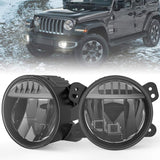 Firebug 4 Inch LED Fog Lights for 2018-2020  JL, 2800LM Off Road Fog Lamps, JL 4'' Fog Passing Driving Lamp -Pair