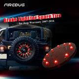 Firebug  3rd Brake Light LED, Spare Tire Brake Light, LED Brake Light,  Accessories Lights for Spare Tire,  Wrangler Spare Tire Brake Light JK JKU 2007 - 2016, Red