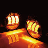 Firebug 4" Inch LED Fog Lights | 60W Amber Yellow CREE Led Chip Driving Offroad Fog Light | for 2007-2018JK Wrangler JK Unlimited JK Foglights | Front Bumper Replacements Fog Lamps