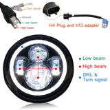 Firebug 7 Inch LED Headlight with Halo Angel Eyes for 07-16 Wrangler