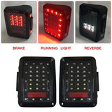Firebug  Wrangler Rear LED Lights,   Wrangler LED Tail Lights,  Tail Light,  JK Tail Lights,  Led Tail Light,  Rear Lights, With Brake Light & Reverse Light, JK JKU 2007 - 2017