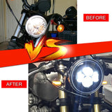 Firebug 5 3/4 Inch 4D Round Led Headlight for Harley Davidson
