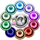 Firebug 7 Inch LED Headlight with Halos & RGB Demon Eye for  Wrangler,JK, TJ, LJ, CJ, 2Pcs