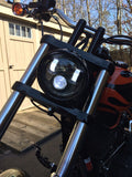 Firebug 5-3/4 5.75inch Black LED Motorcycle Headlight for Indian Scount Harley Iron 883 Dyna Street Bob XL1200 48 Street 750