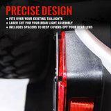 Pair US Flag Tail Light Covers Guards Protectors for 2007-2017 Wrangler JK