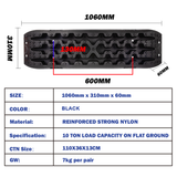 2pcs Recovery Traction Board Off Road Sand Track Truck Tire Snow Escaper Black