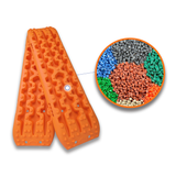 2pcs Recovery Traction Board Off Road Sand Track Truck Tire Snow Escaper Orange